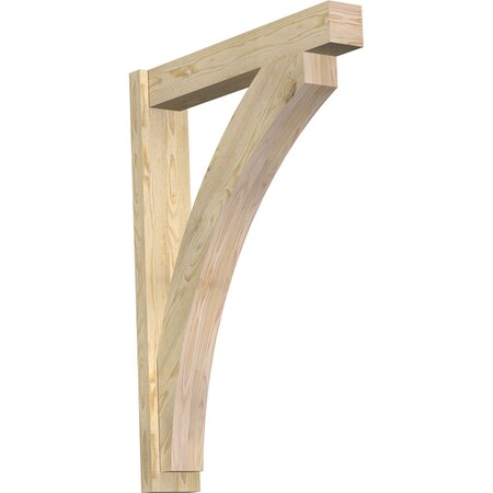 Ekena Millwork Thorton Block Rough Sawn Outlooker, Douglas Fir, 6"W x 32"D x 44"H OUT06X32X44THR05RDF